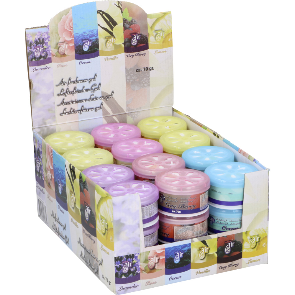 Auto-Lufterfrischer 70 g Duftdose, 6-fach sortiert image number 1