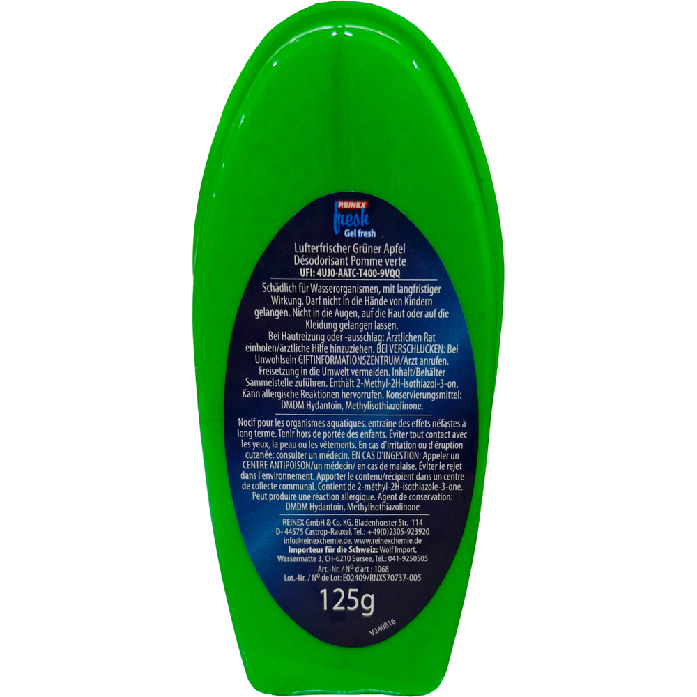 Lufterfrischer-Gel Apfel 125g image number 1