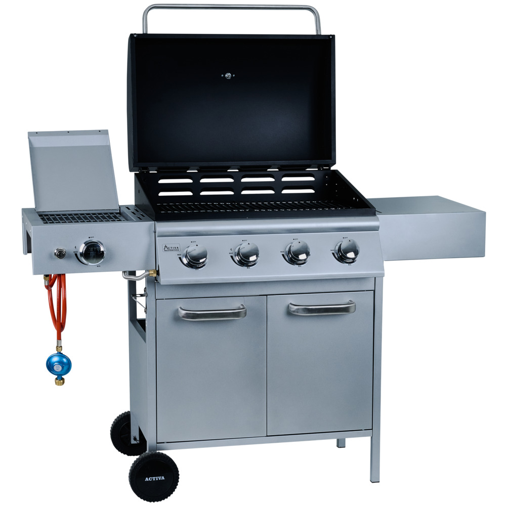 Gasgrill fahrbar Infrarot-Steak Zone silber-schwarz image number 1