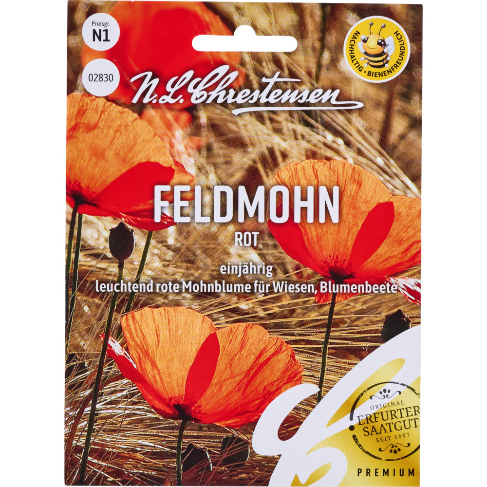 Saatgut Feldmohn Rot image number 0