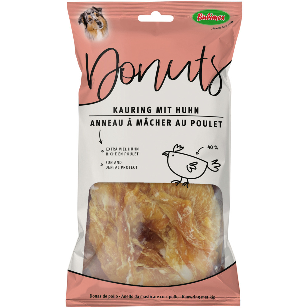 Bubimex ''Chickies Donuts'' Kauring mit Huhn 150g
