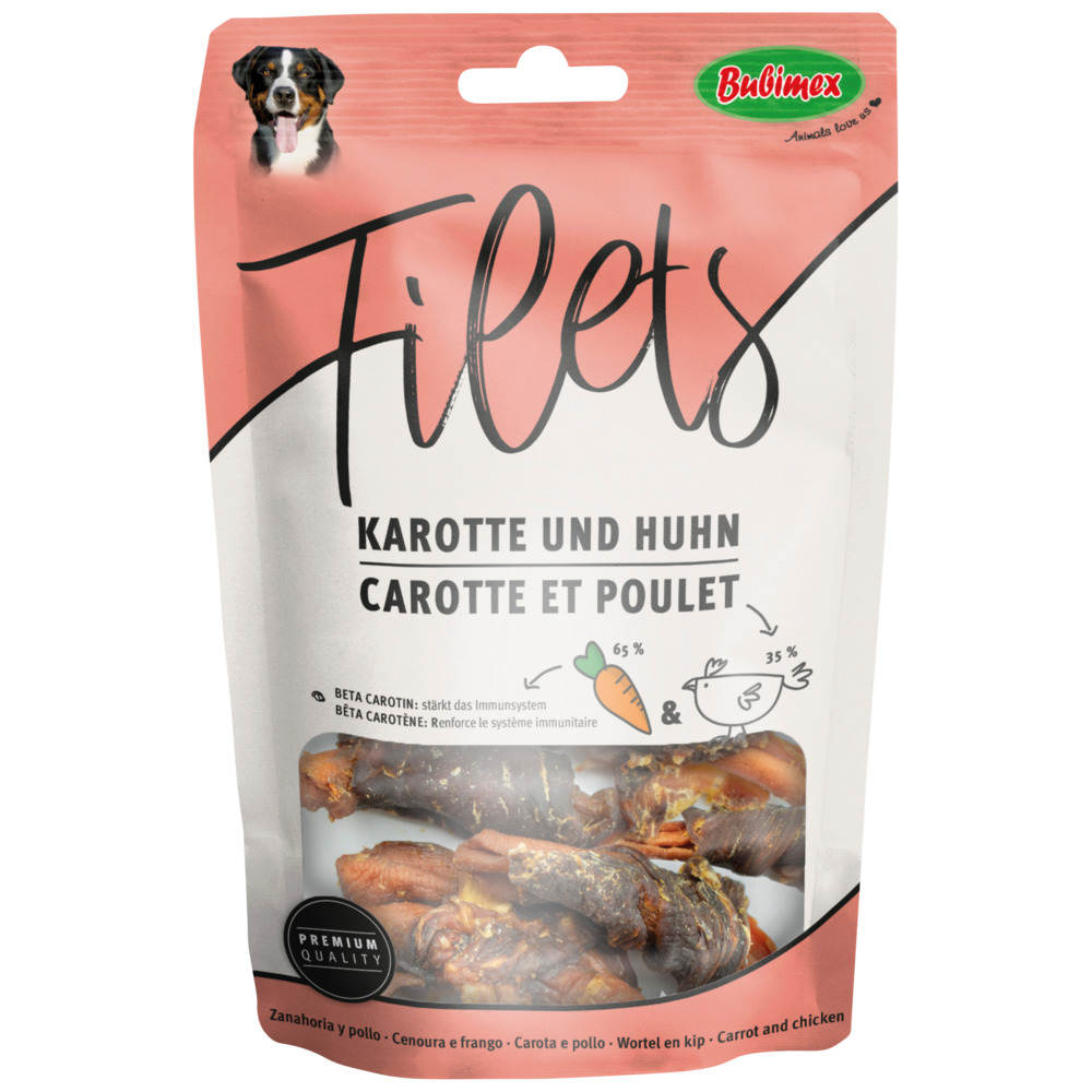 Hähnchenbrustfilets mit Karotte, 85g