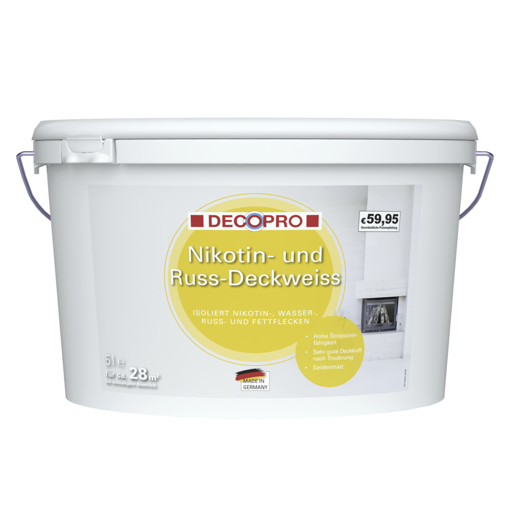 DECOPRO Nikotinsperre 5 Liter weiß matt