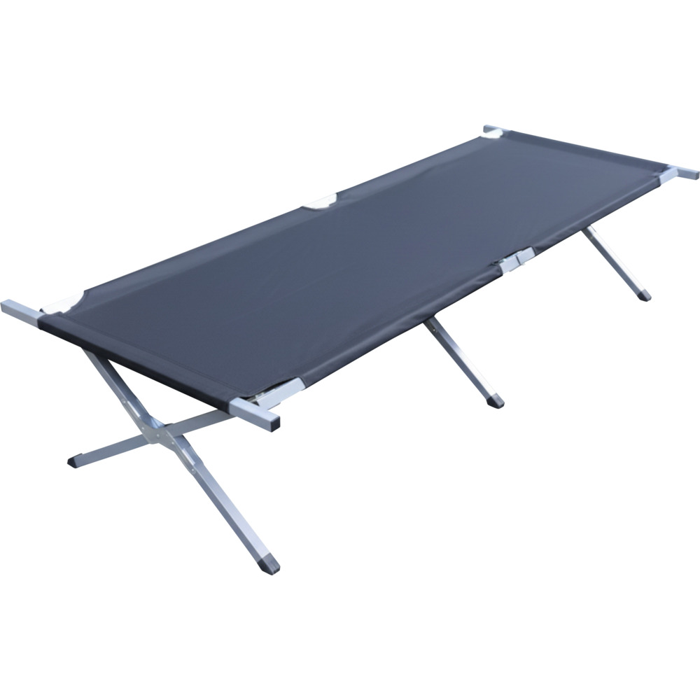 Feldbett 190 x 63 x 42 cm anthrazit bis 120 kg