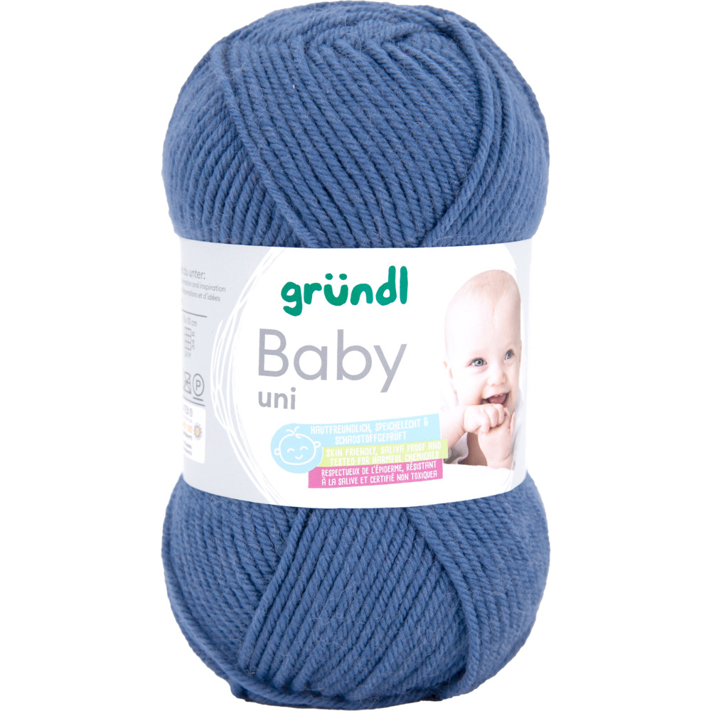 Baby Garn 50 g jeansblau