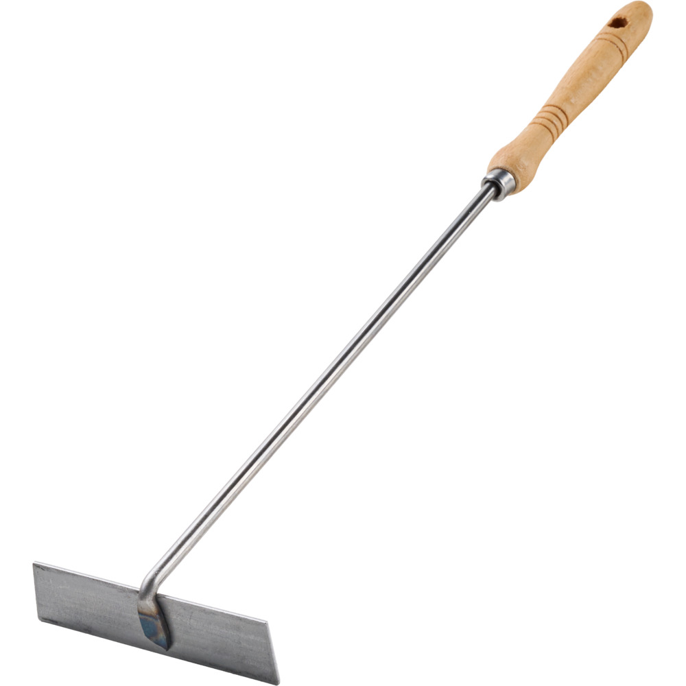 Feuerkratzer aus Stahl mit Holzgriff