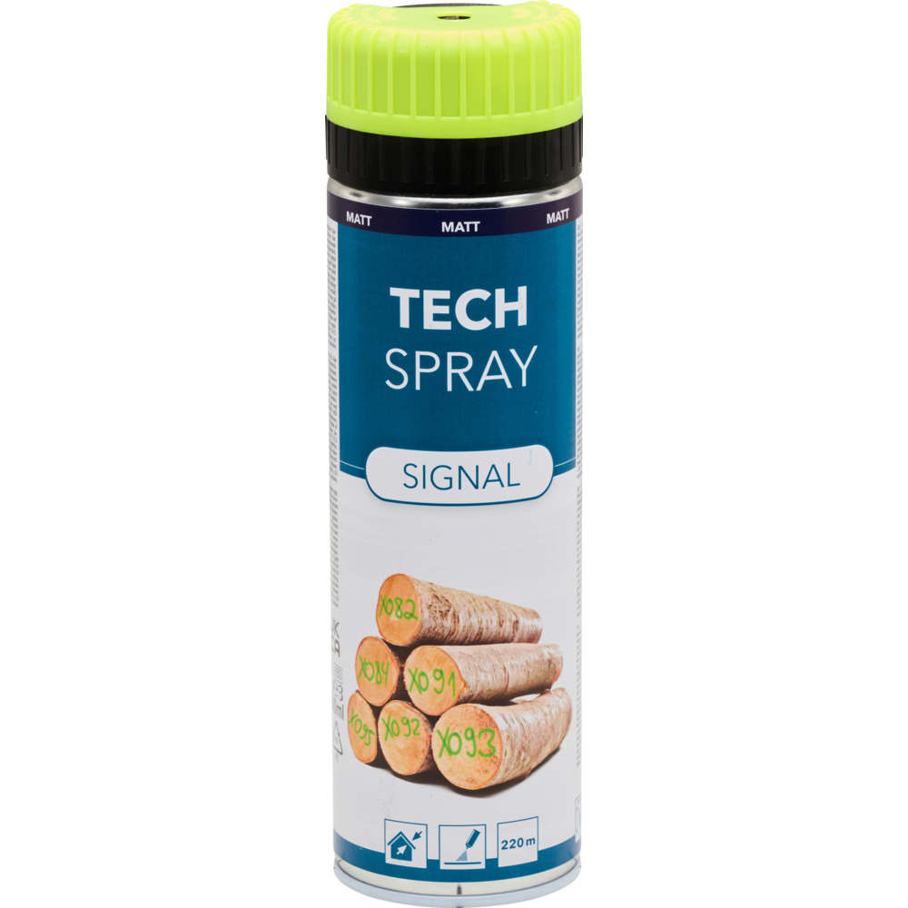 Tech Spray Signal matt, Markierspray 500 ml gelb image number 1