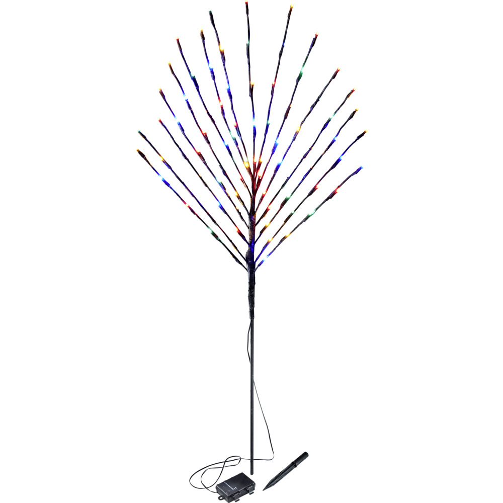 LED Baum 80 LEDs Bodenstecker mit Timer, 2-fach sortiert image number 4