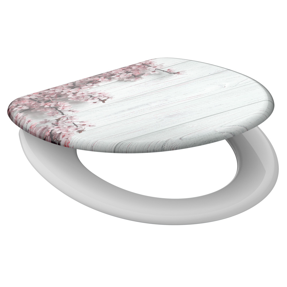 WC-Sitz Duroplast Absenkautomatik Flower & Wood image number 2