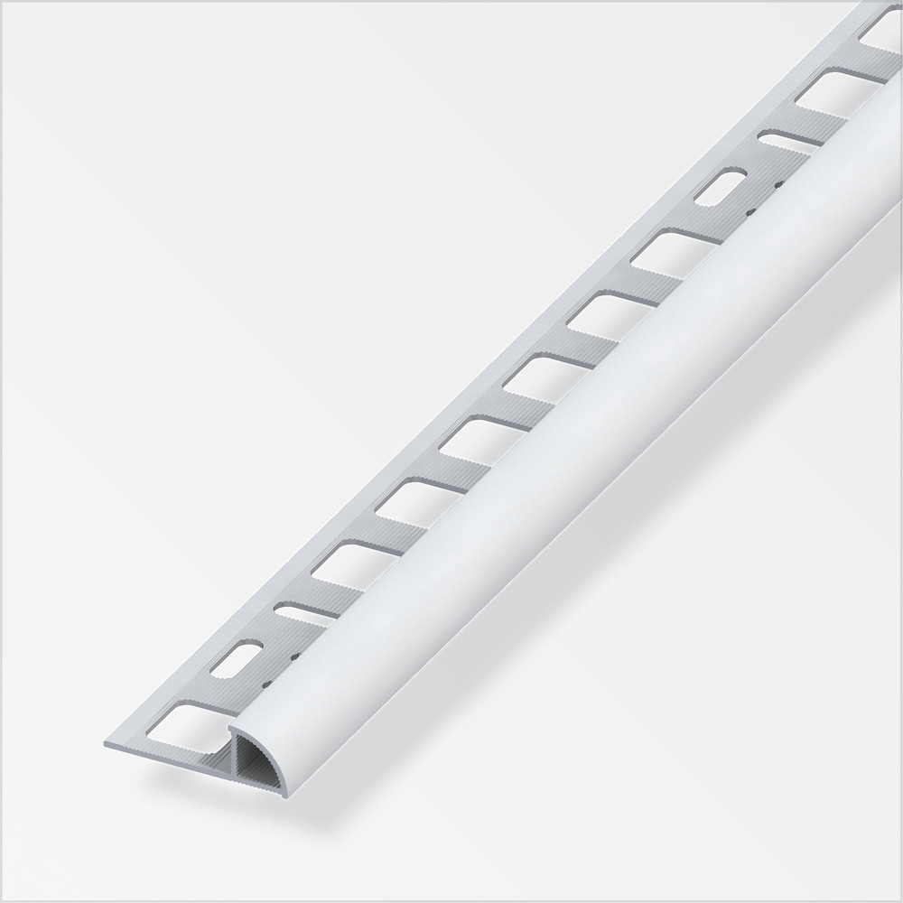 Fliesenprofil Viertelkreis PVC 2500 x 10 x 19,5 mm manhattangrau