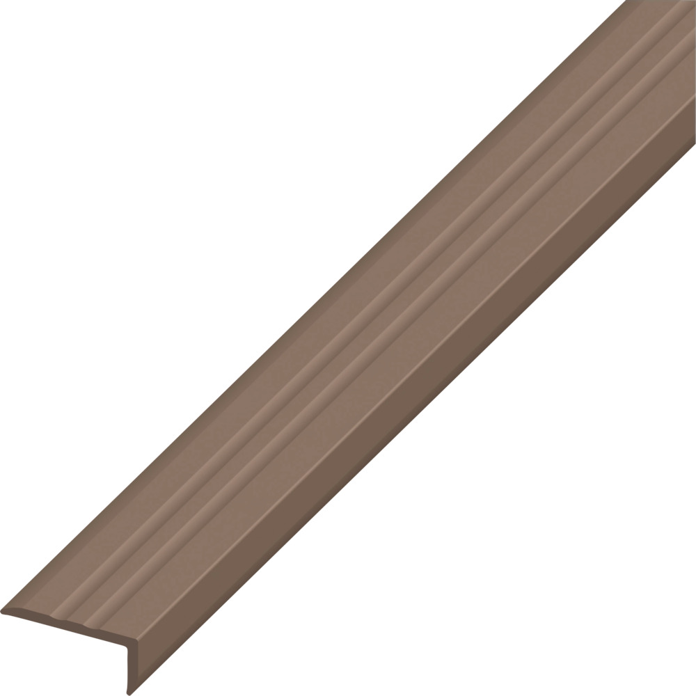 Winkel-Abschlussprofil PVC 1000 x 25 x 10 mm braun
