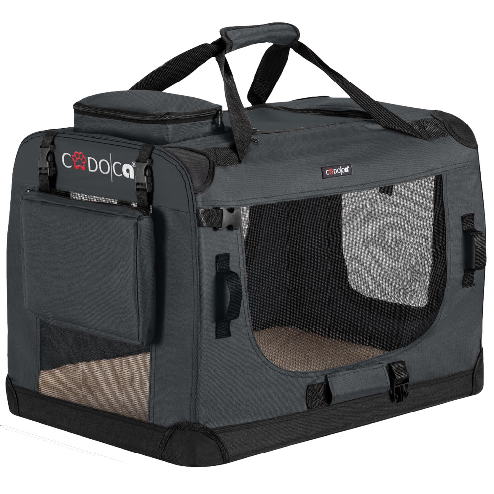 Tiertransportbox M 60 x 42 x 44 cm Grau