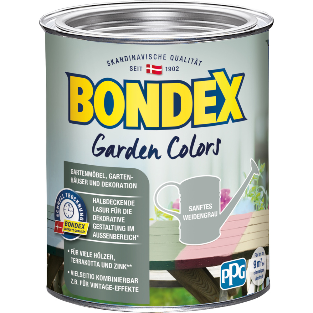 BONDEX Garden Colors Sanftes Weidengrau 750 ml