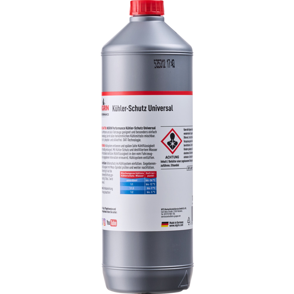 Nigrin Kühlerfrostschutz Universal 1L, Konzentrat 1:1, -36°C image number 1