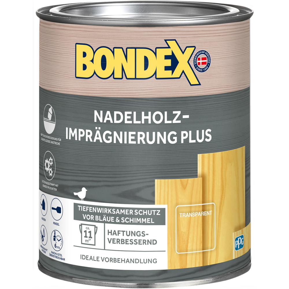 BONDEX Nadelholz-Impr&auml;gnierung Plus 750 ml farblos image number 0