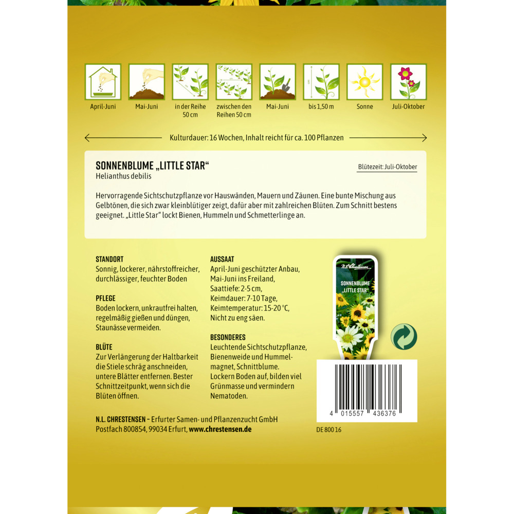 Saatgut Sonnenblume Little Star image number 1