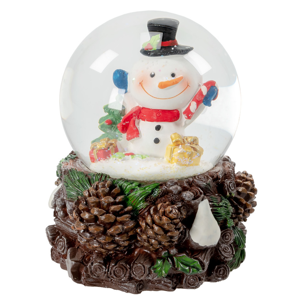 Schneekugel mit Spieluhr in verschiedenen Ausführungen und Melodien