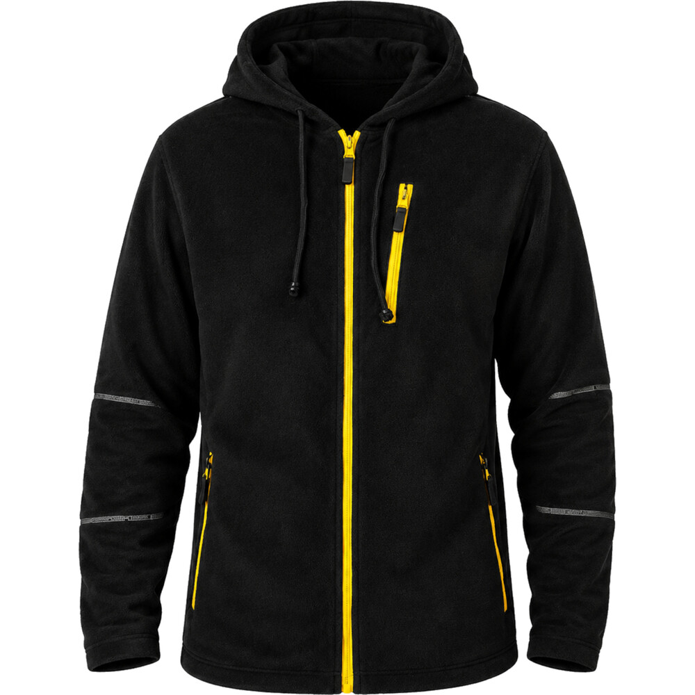 Herren-Arbeits-Fleecejacke mit Kapuze, sortiert image number 1