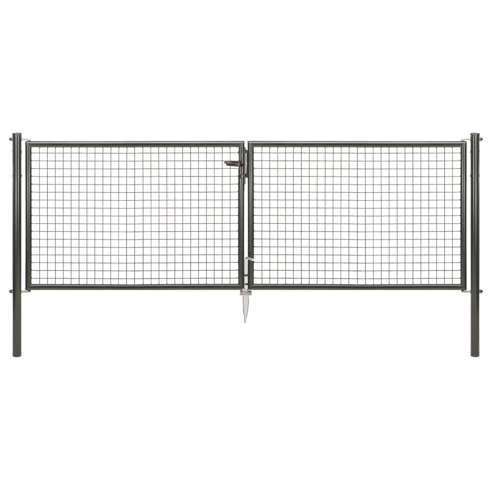 Wellengitter-Doppeltor 3000 x 1500 mm RAL 7016 anthrazit