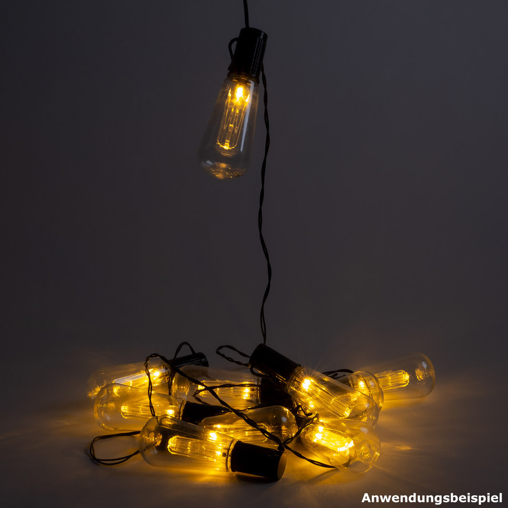 Solar-Lichterkette 4,7 m mit 10 LED-Birnen image number 4