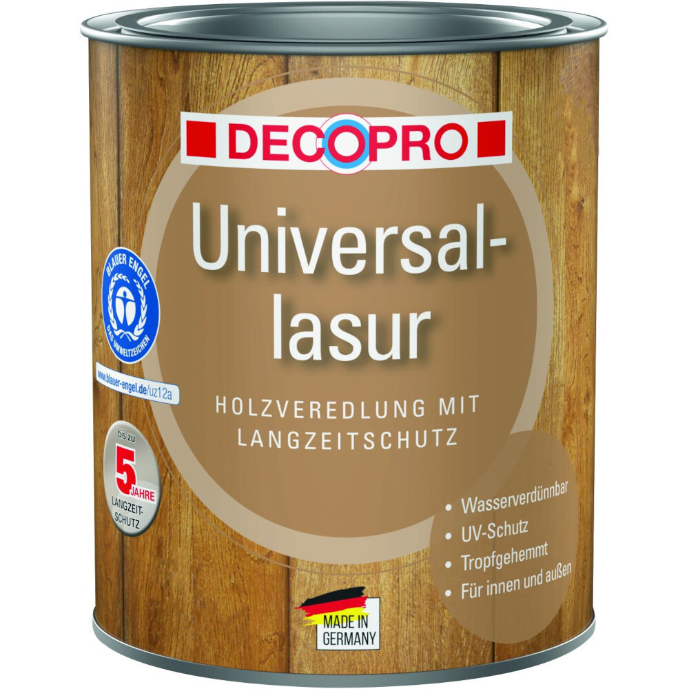 DECOPRO Universal-Lasur 750 ml in Alabaster für innen und außen