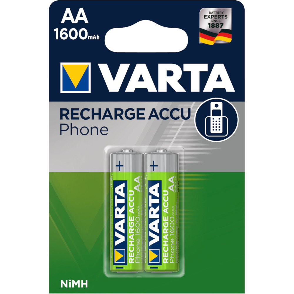 Varta Akku Phone Batterien AA 2 Stück image number 0