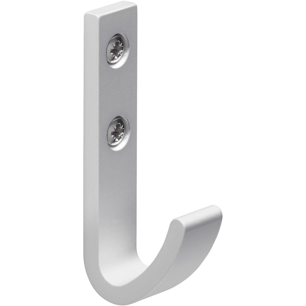 Mantelhaken aus eloxierten Aluminium 70x14x32 mm image number 0