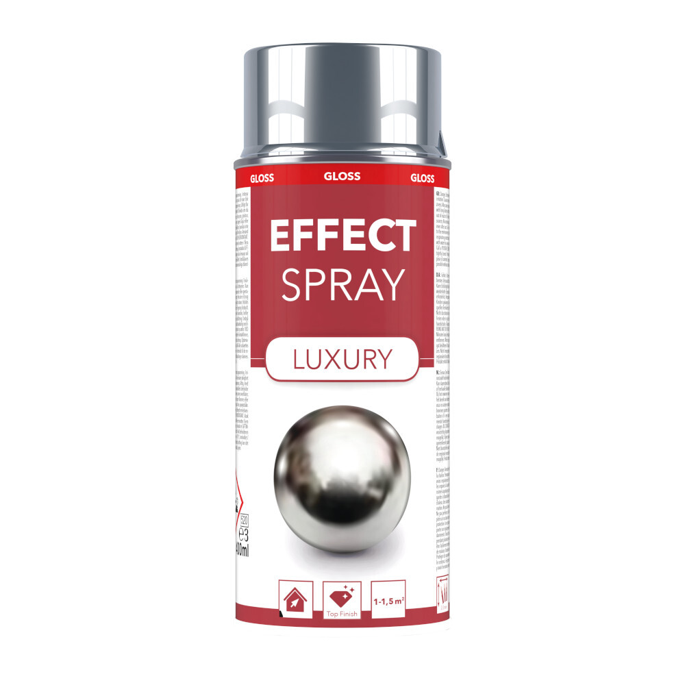 Chromlack 400ml chrom silber Lackspray Effektlack Chromspray Dekospray