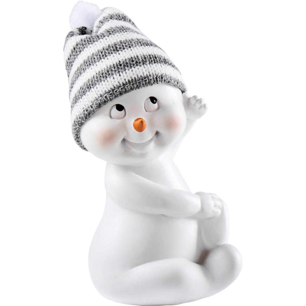 Dekofigur Schneemann ca. 13 cm Polyresin Designauswahl image number 1
