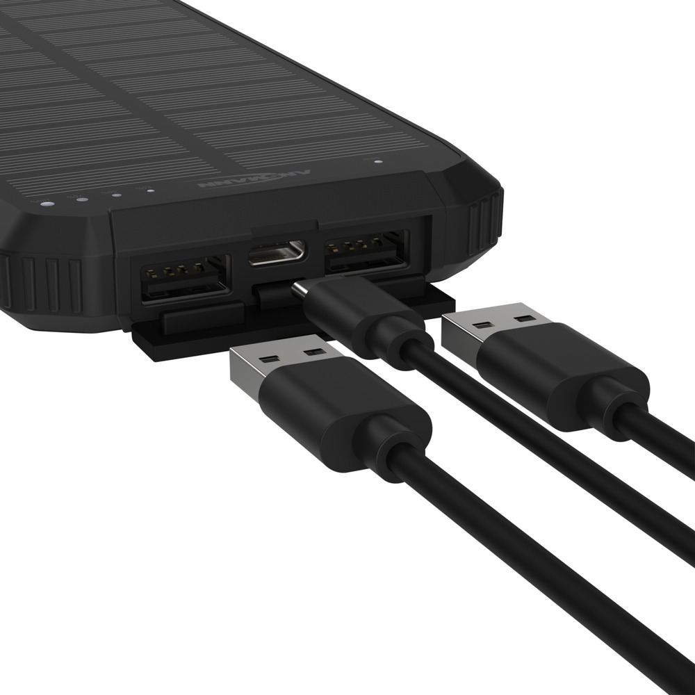Outdoor-Powerbank mit 10000 mAh und Solarpanel image number 1