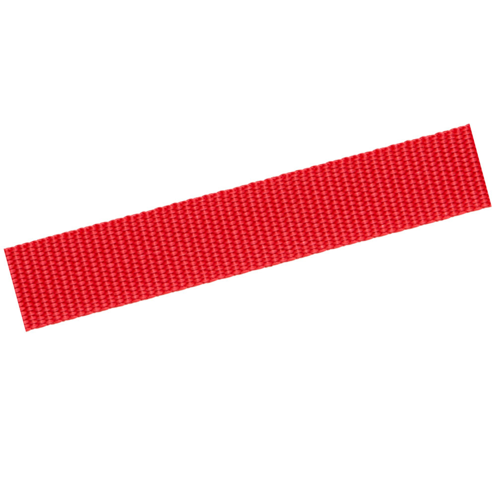 Gurtband 25 mm, Polypropylen, rot, Meterware