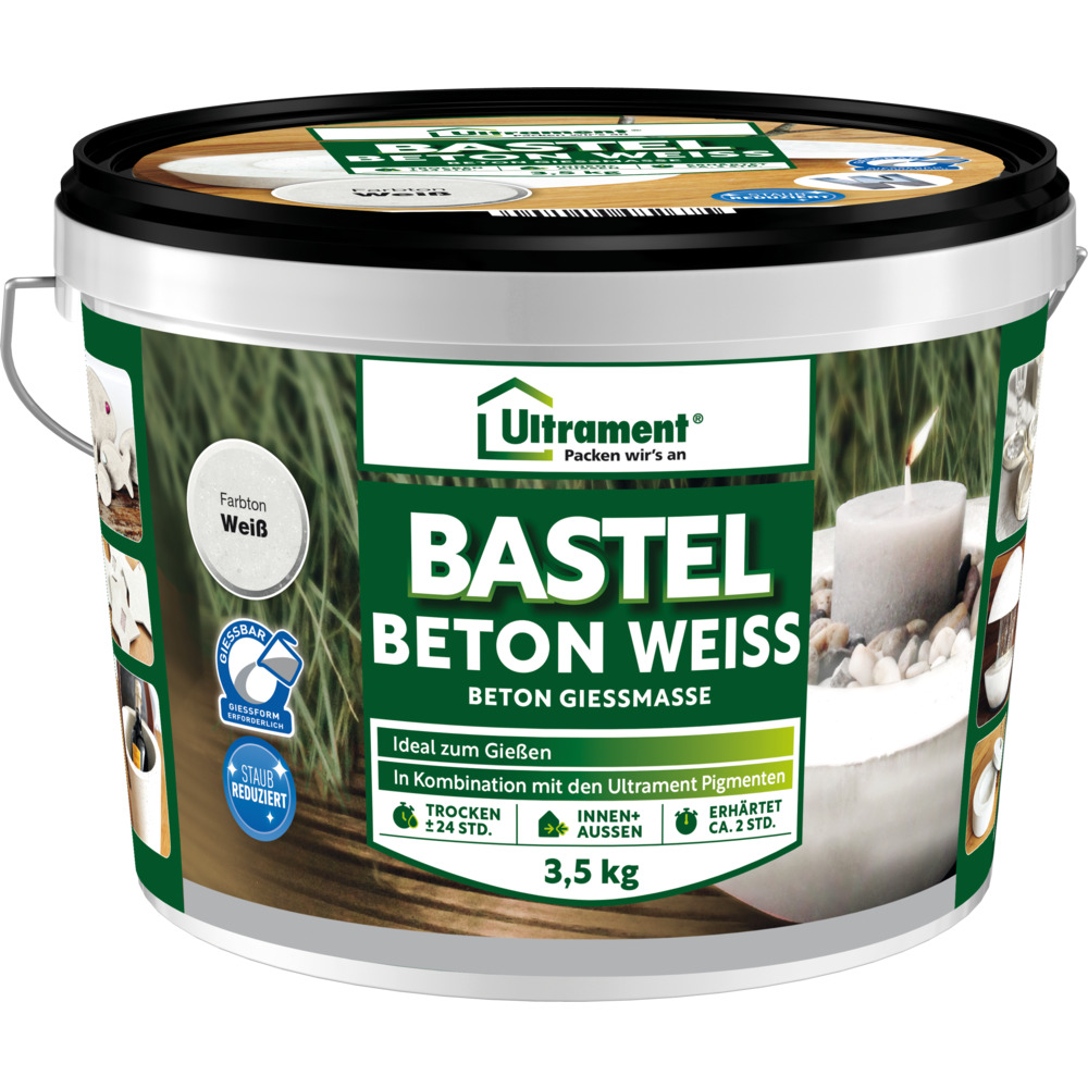 Bastelbeton 3,5 kg pulverförmig im Eimer image number 0