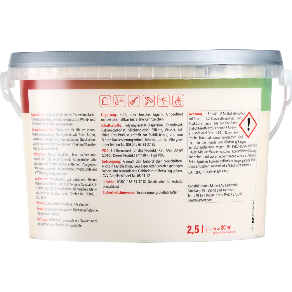 DECOPRO Farbiges Wohnen Bisquit 2,5 L image number 2