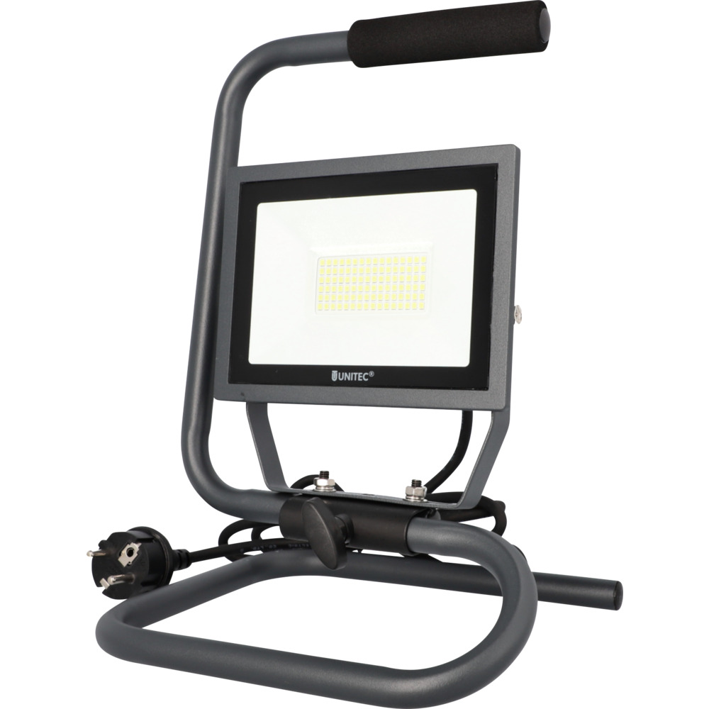 UNITEC&reg; LED-Flutlichtstrahler tragbar 35 Watt 4250 Lumen IP 65 anthrazit image number 0