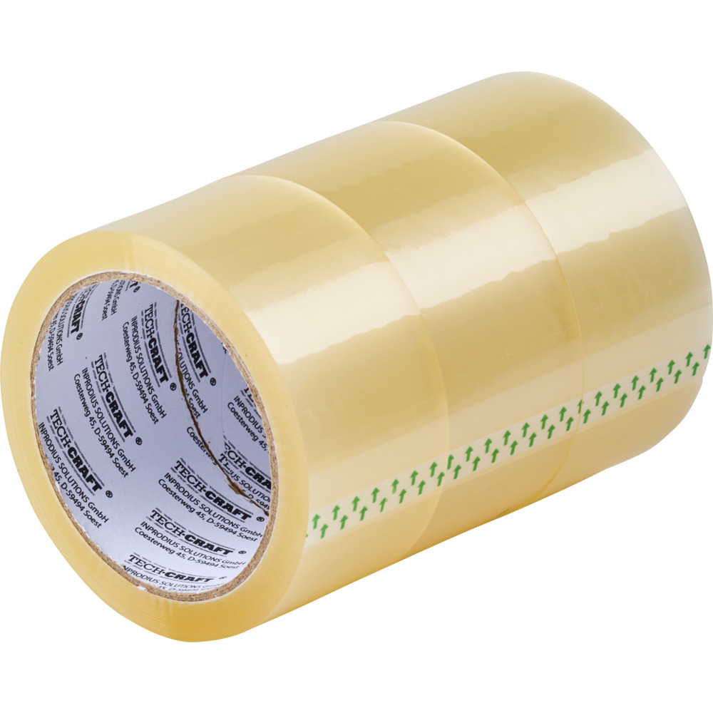 Packband 3 Stück im Set zu je 48 mm x 66 m, transparent