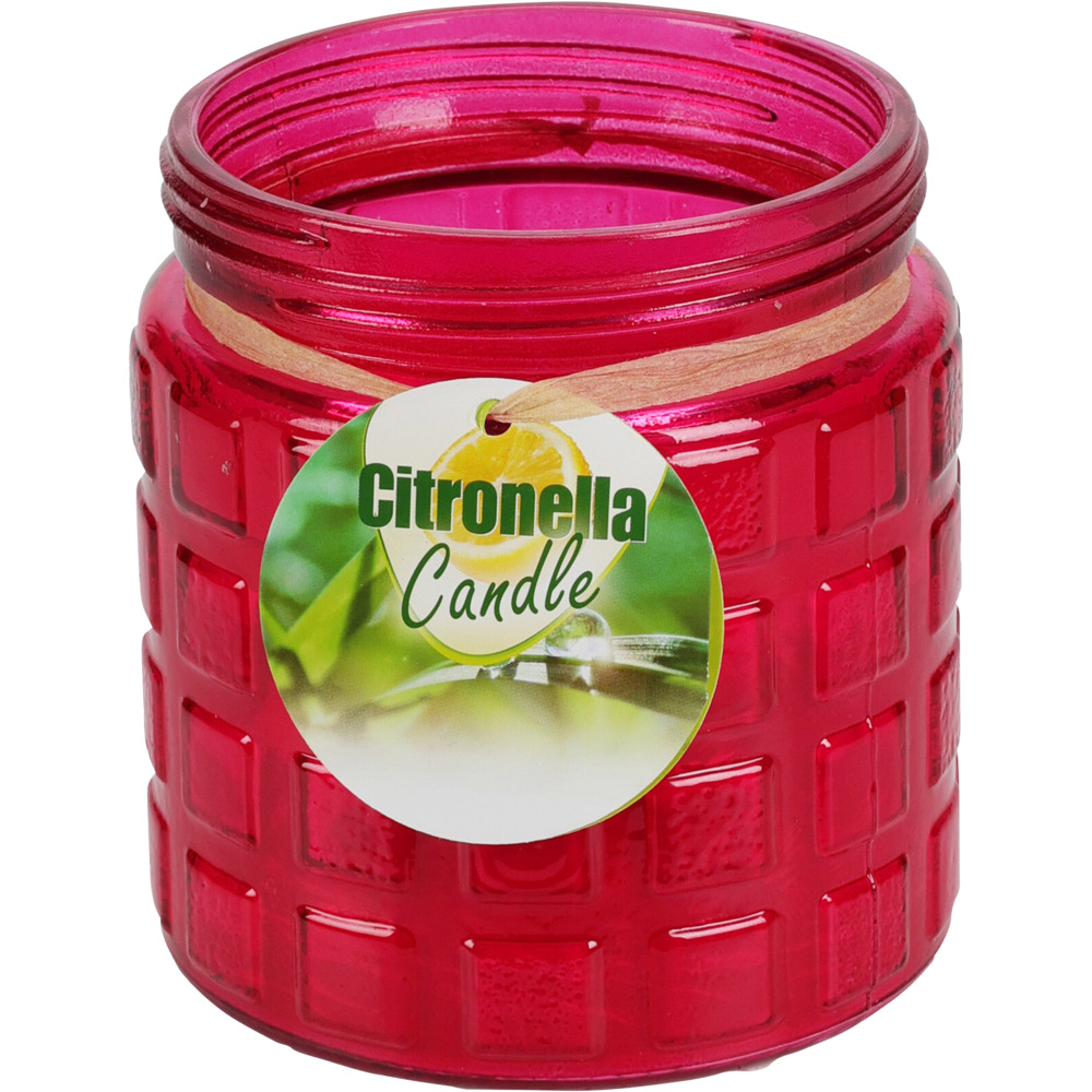 Citronella Kerze im Dekoglas - Farbauswahl image number 1
