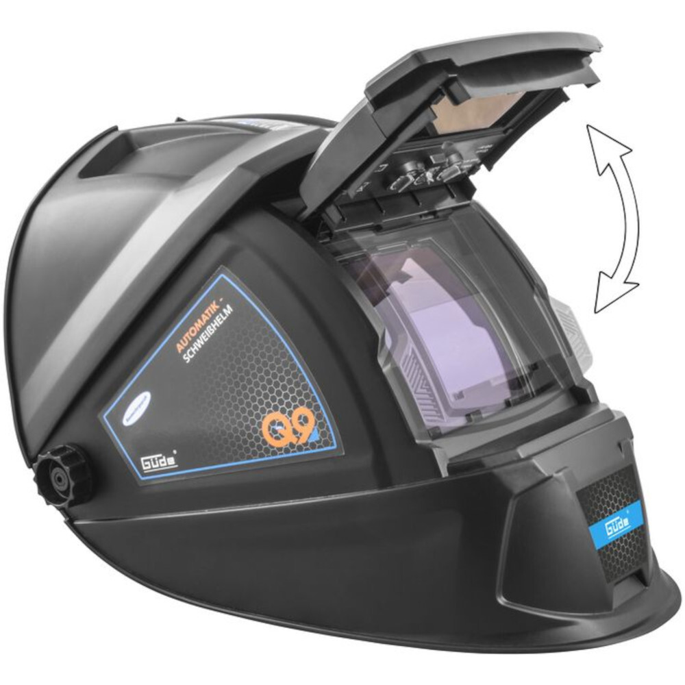 Güde® Schweißhelm Automatik GD4/9-13, Schwarz, Solarbetrieb image number 1