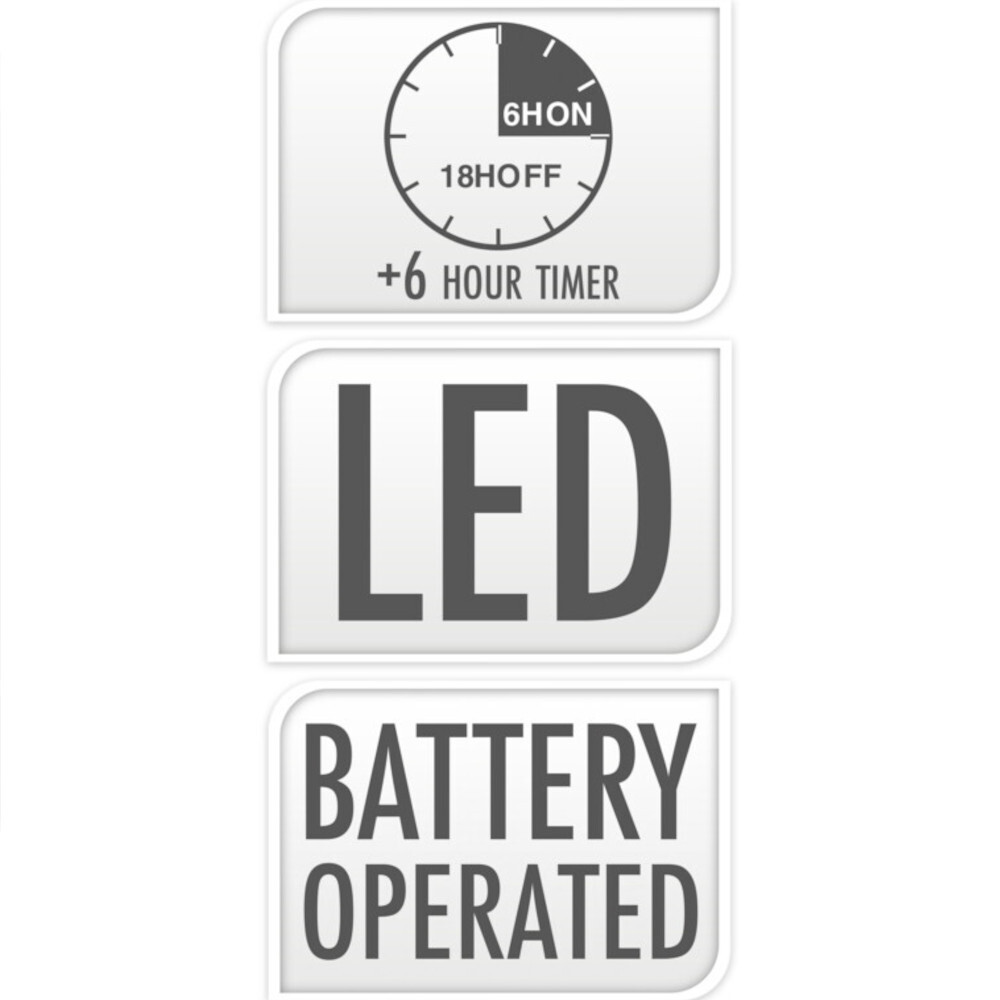 LED-Girlande 270 cm batteriebetrieben mit 30 LED und Aufhängösen image number 1