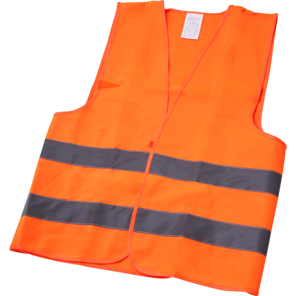 Warnweste in orange nach EN ISO 20471 Größe L