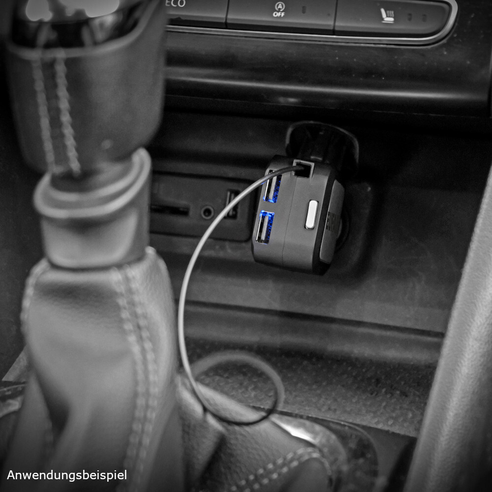 KFZ-Ladekabel mit verschiedenen Adaptern und automatischem Einzug image number 8
