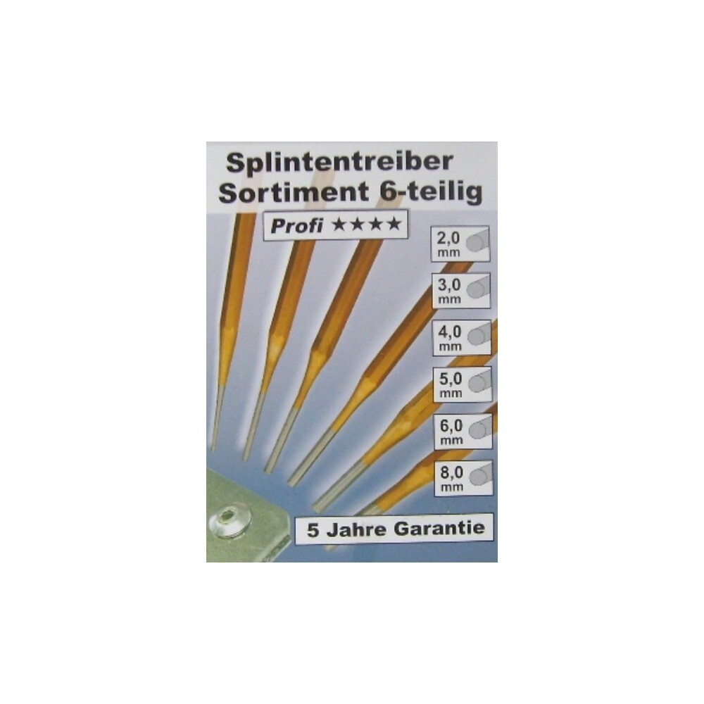 Splintentreiber Sortiment 6-teilig Profi Qualität 2-8mm