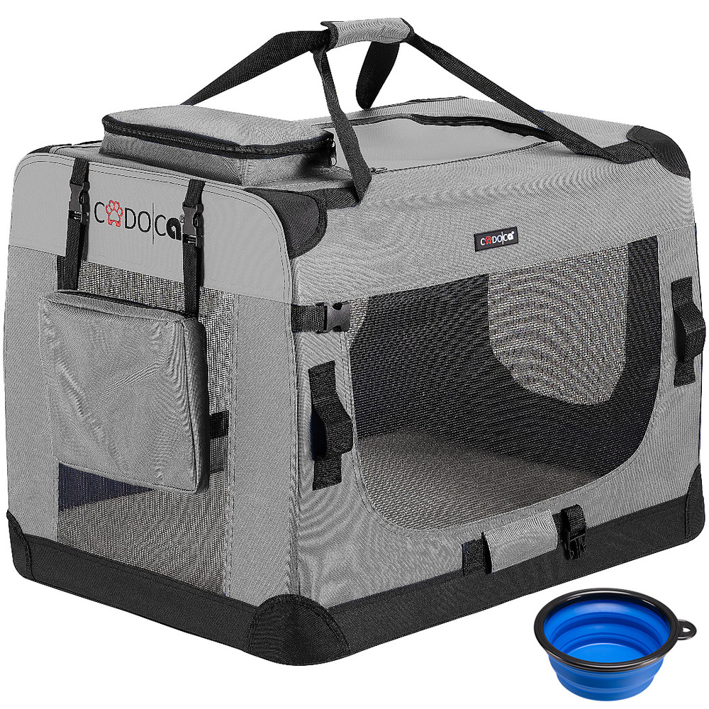 Tiertransportbox L 70 x 52 x 50 cm Grau