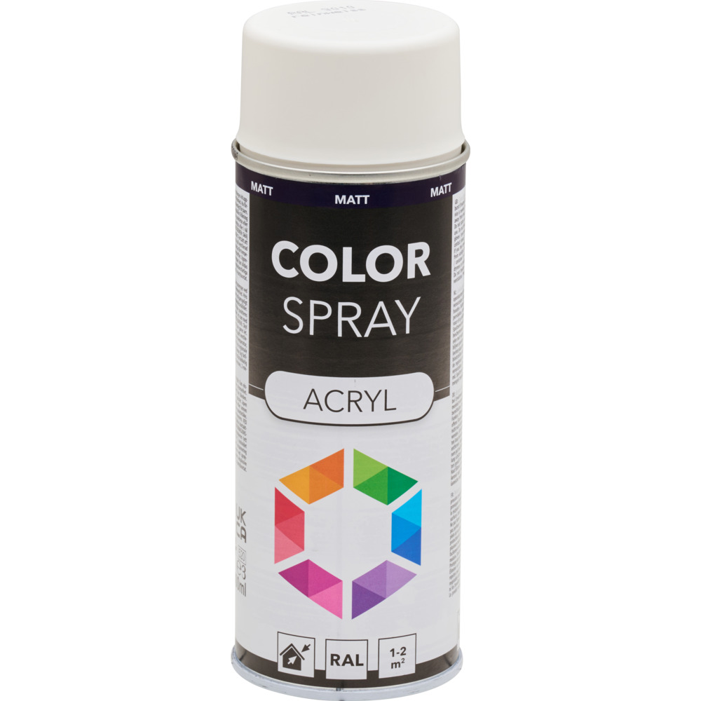 Lackspray 400 ml Acryl RAL9010M weiß matt image number 1