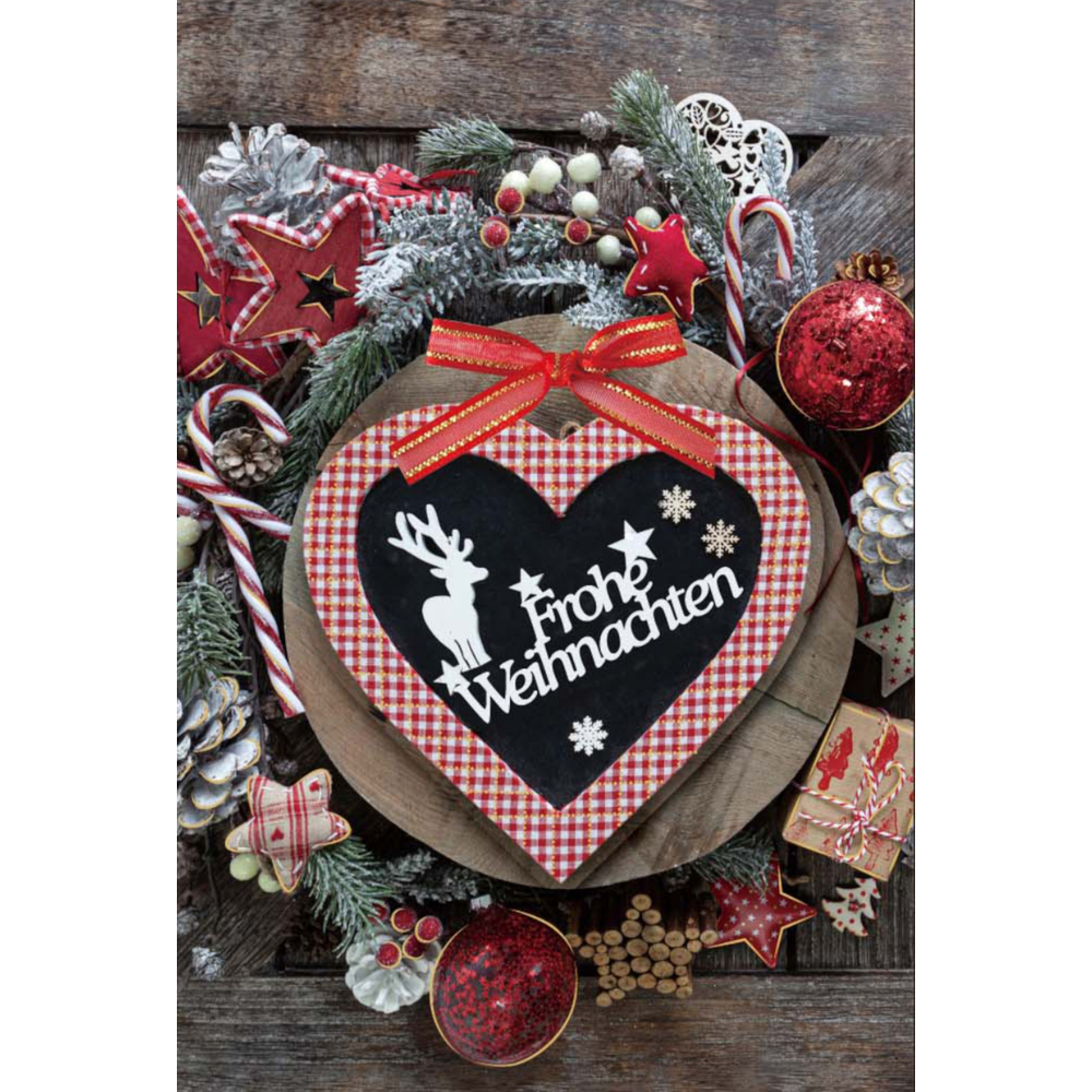 Weihnachtskarte Handmade aufklappbar mit Umschlag image number 4