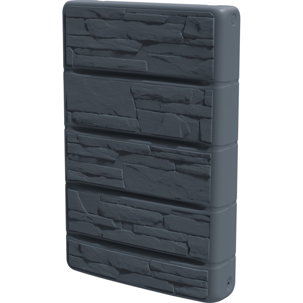 Prosperplast Regenwassertank Wall Stone 400 Liter Anthrazit image number 0