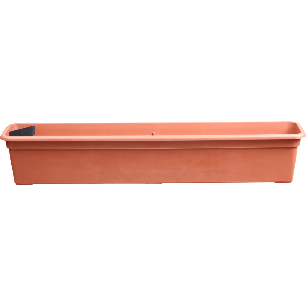 Balkonkasten 79 cm in terracotta mit Bewässerungseinsatz image number 1