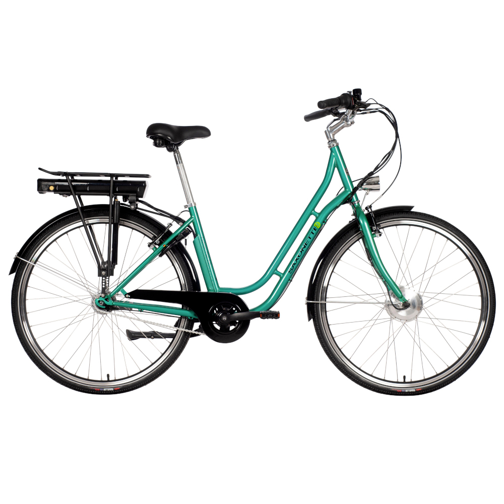 Fahrrad E-Bike City Pedelec mint glanz 28''