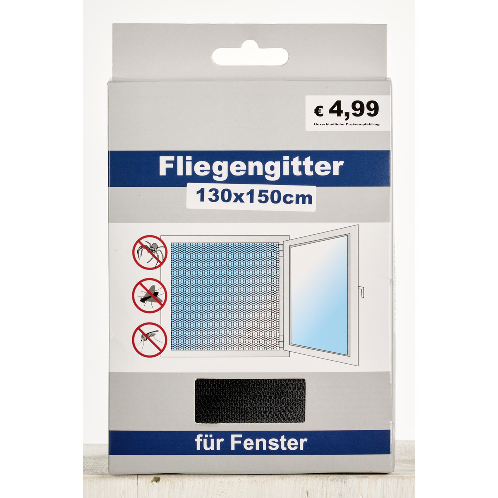Insektenschutz Fenster 130 x 150 cm schwarz Fliegengitter image number 2
