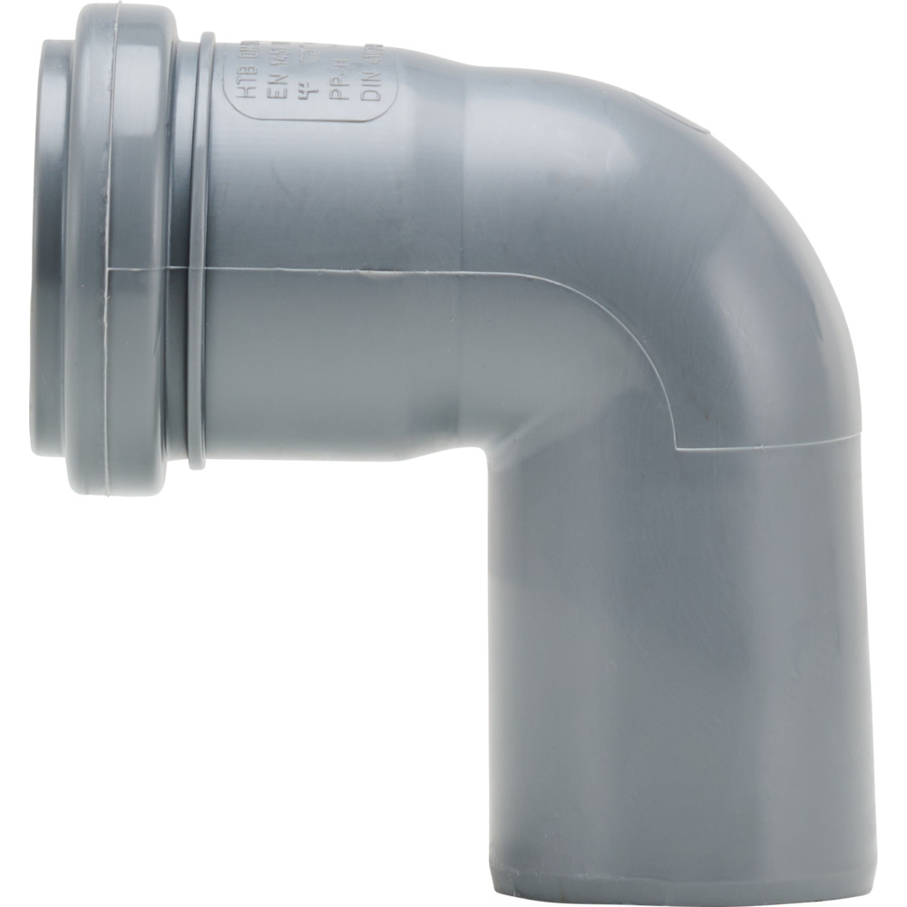 HTB-Abwasserbogen DN 50 mit 87&deg; Winkel