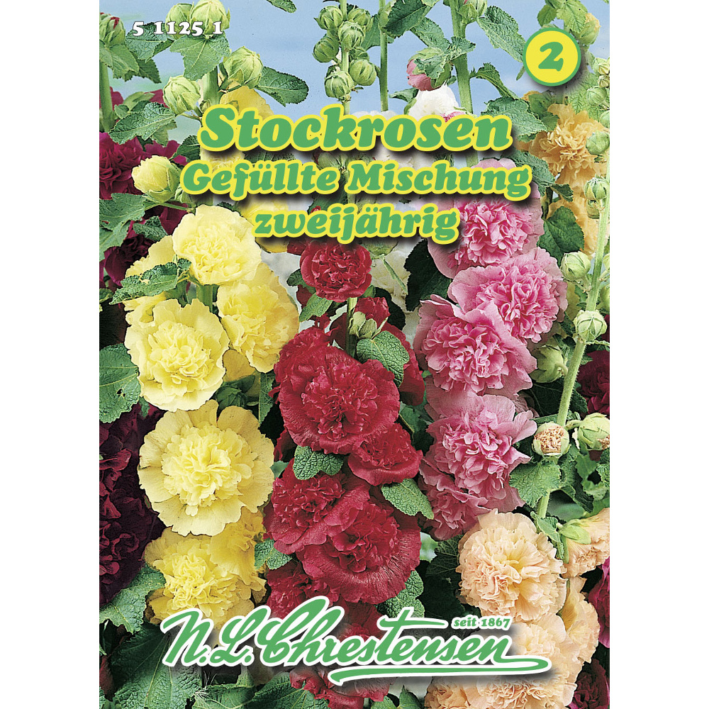 Saatgut Stockrosen gefüllt Mix ca. 25 Pflanzen image number 0